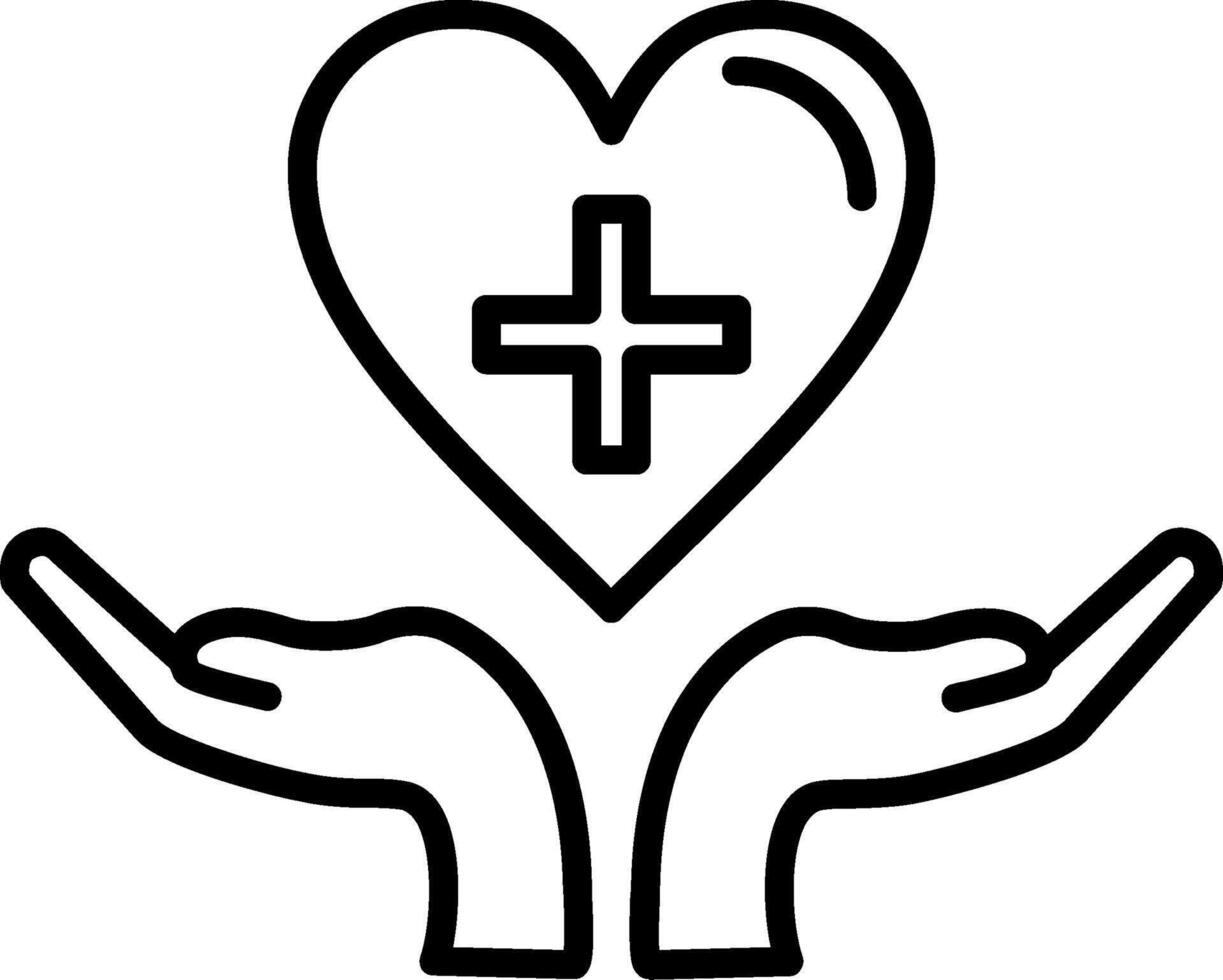 Care Line Icon vector
