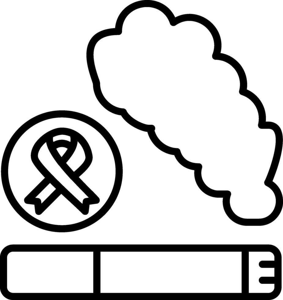 Cigarette Line Icon vector