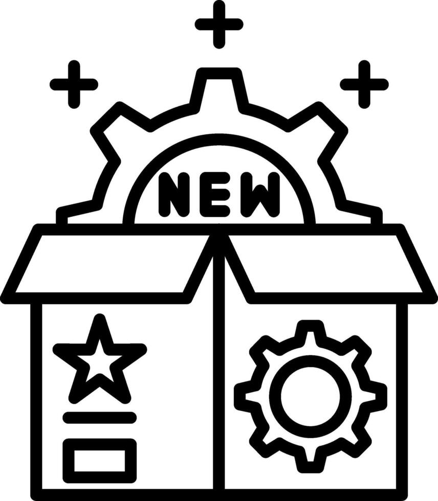 New Product Line Icon vector