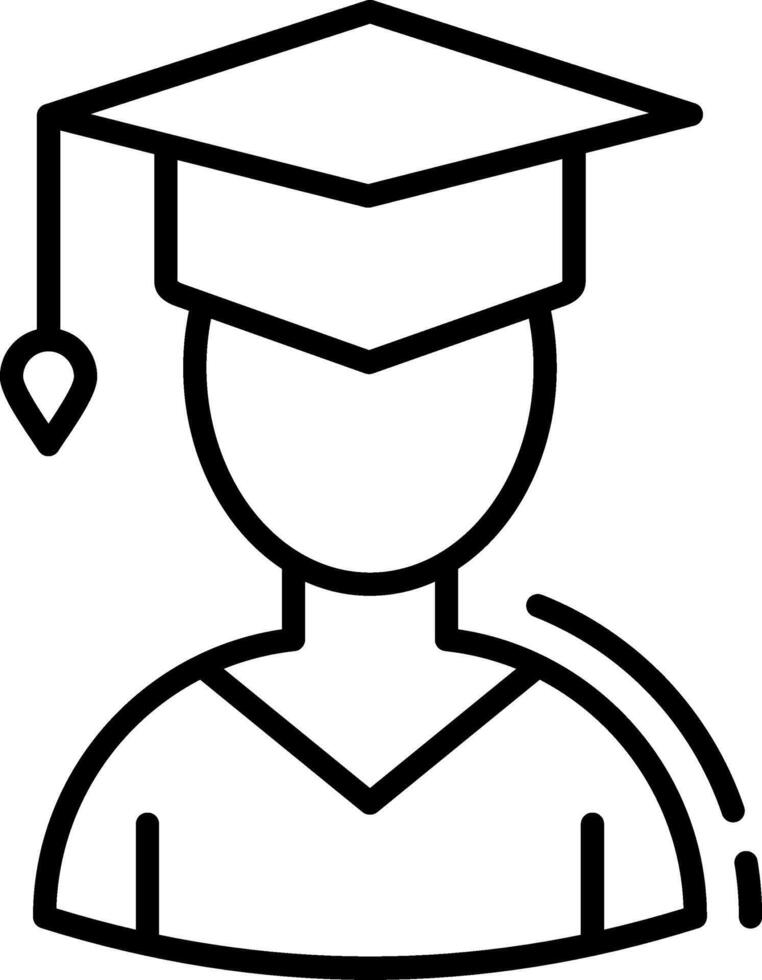 Student Line Icon vector