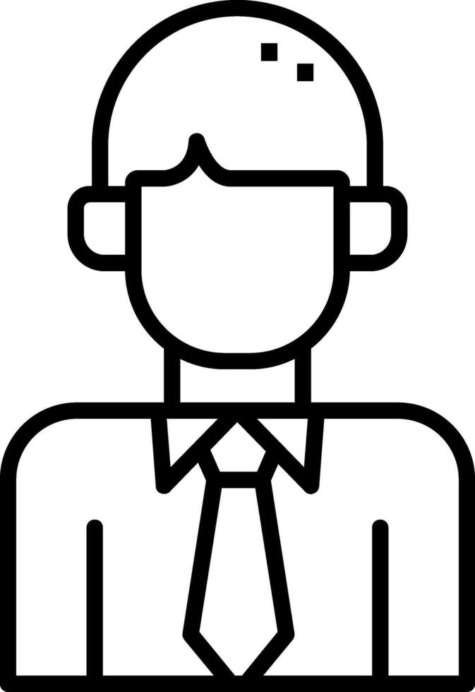Employee Line Icon vector