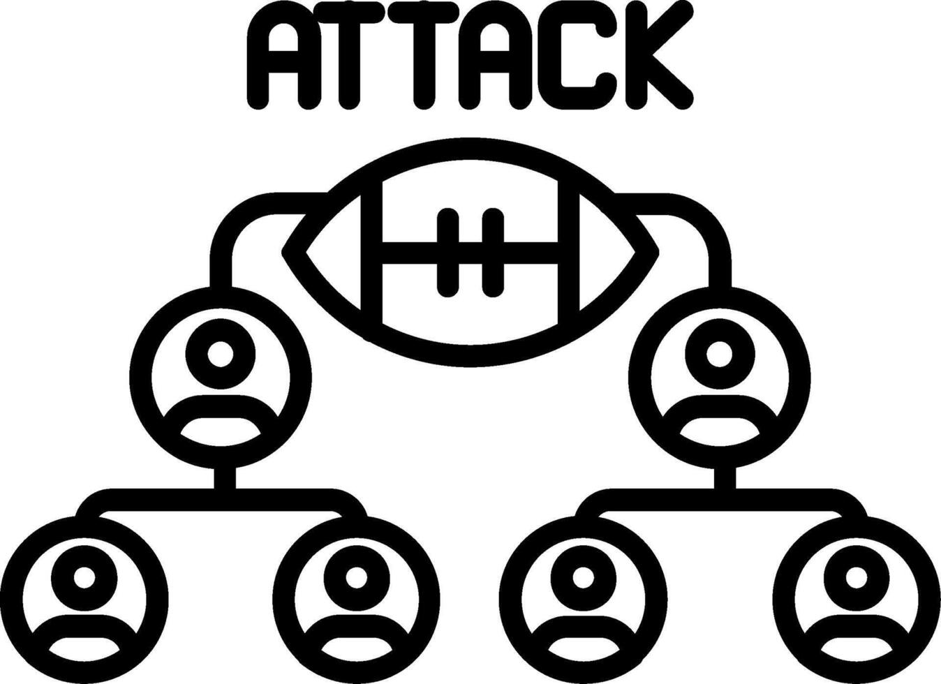 Offensive Line Icon vector