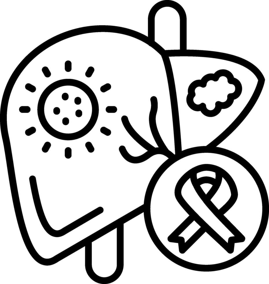 Cancer Line Icon vector
