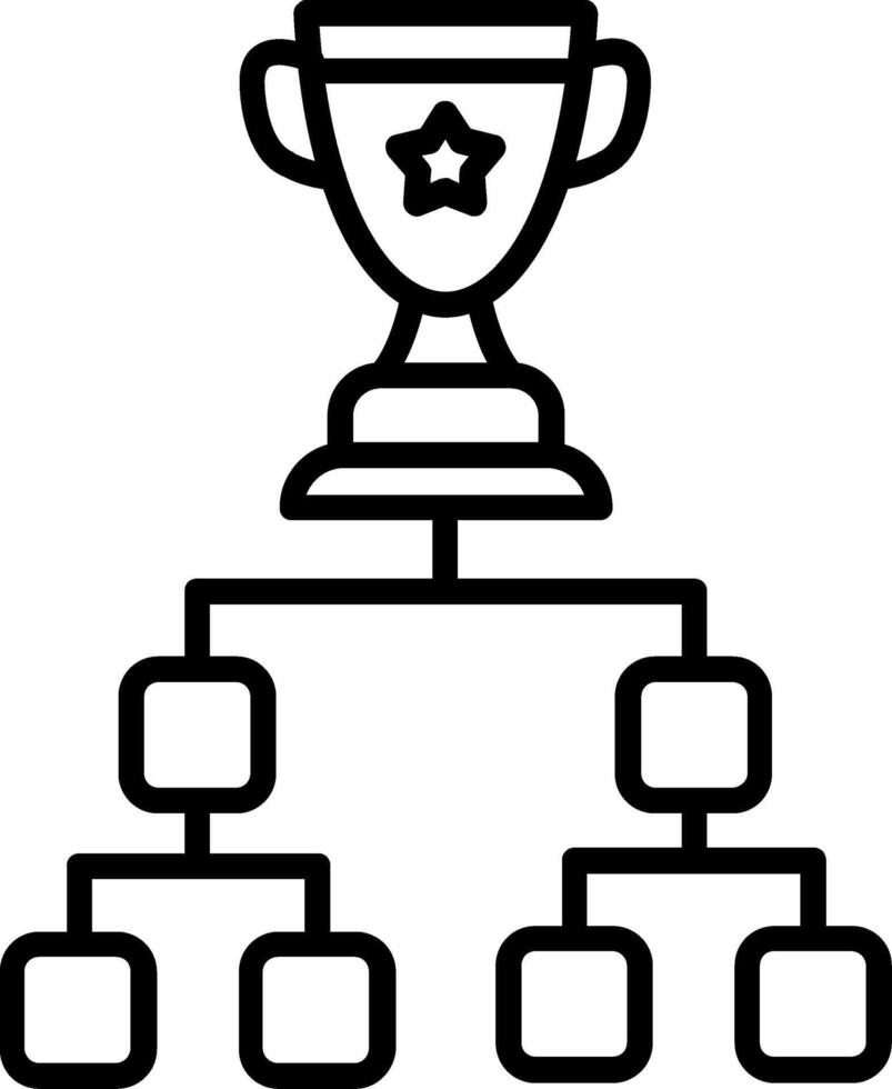 Playoff Line Icon vector
