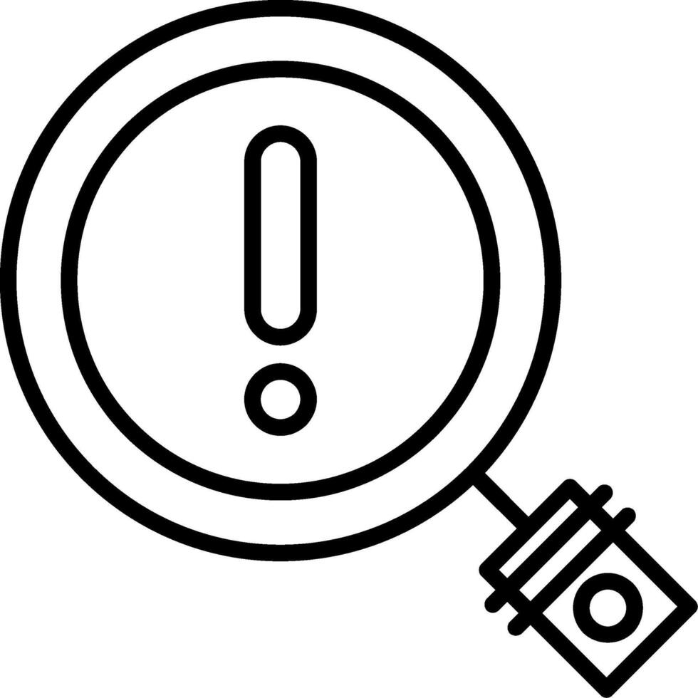 Problem Line Icon vector