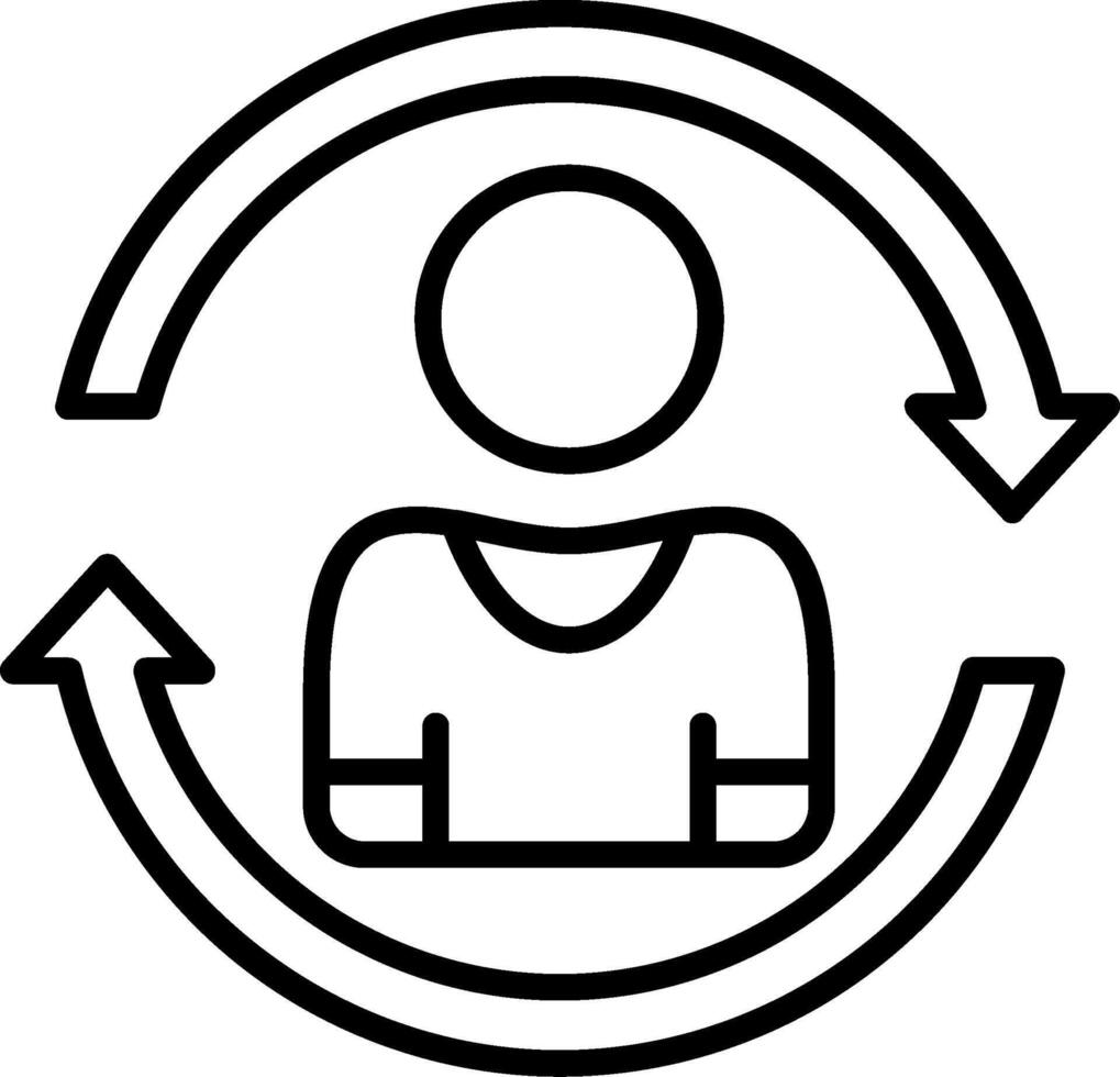 Refresh Line Icon vector