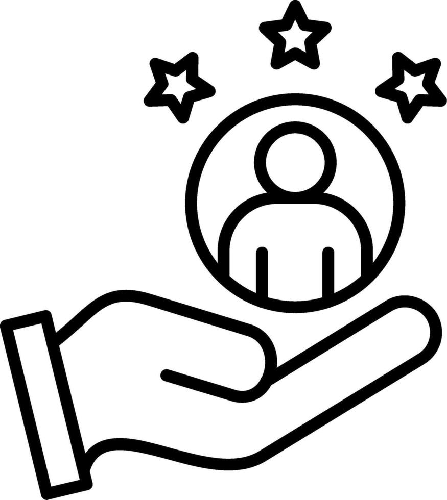 Values Line Icon vector