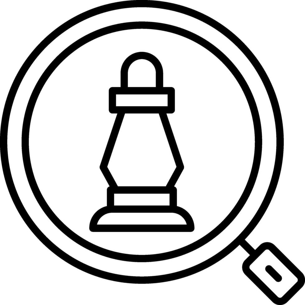 Search Line Icon vector