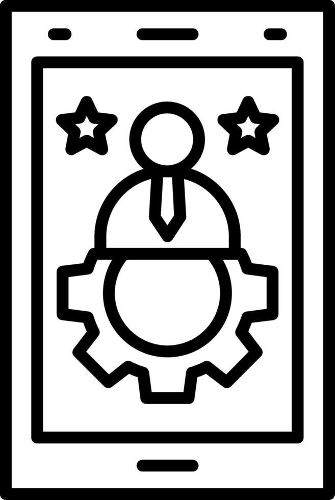 User Line Icon vector