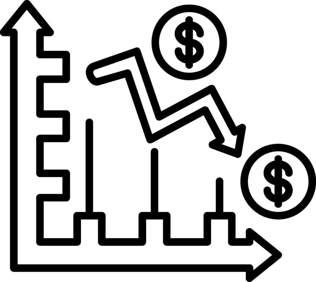 Trend Line Icon vector