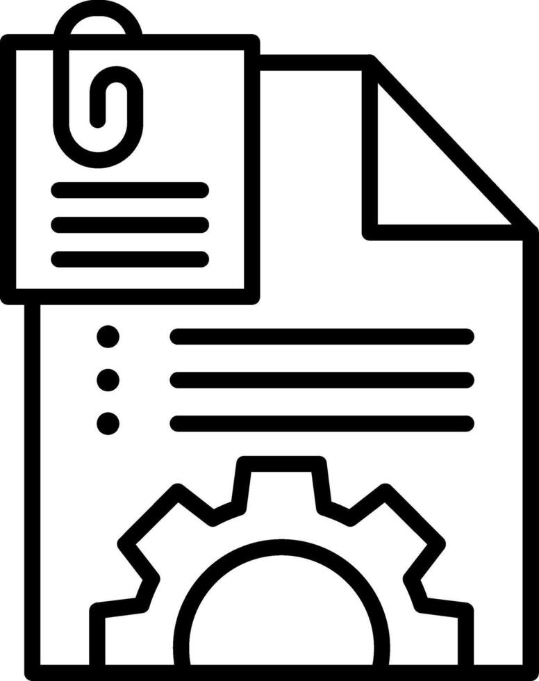 File Line Icon vector