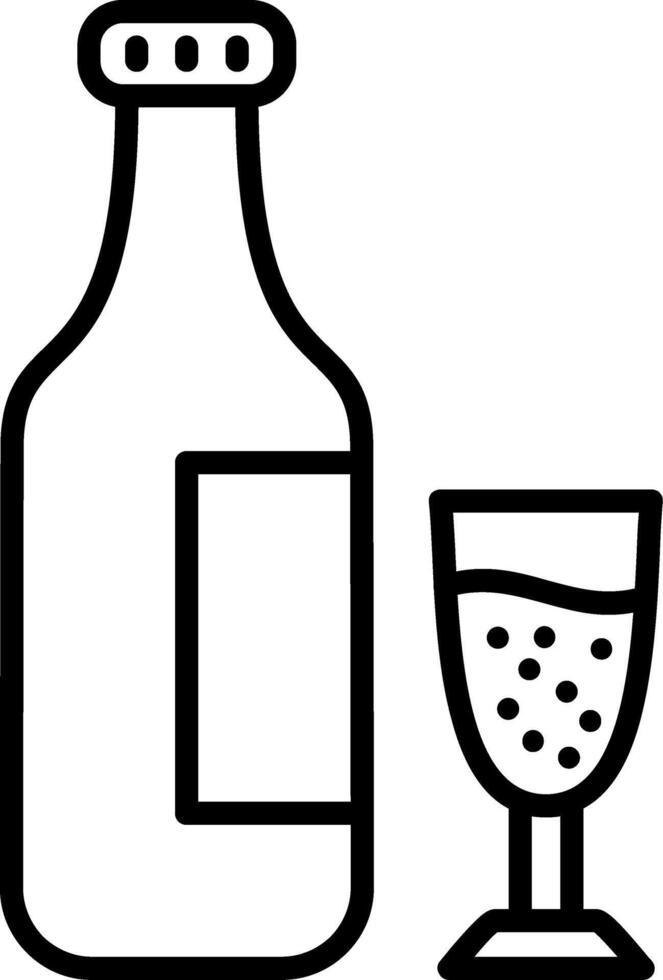 Alcohol Line Icon vector