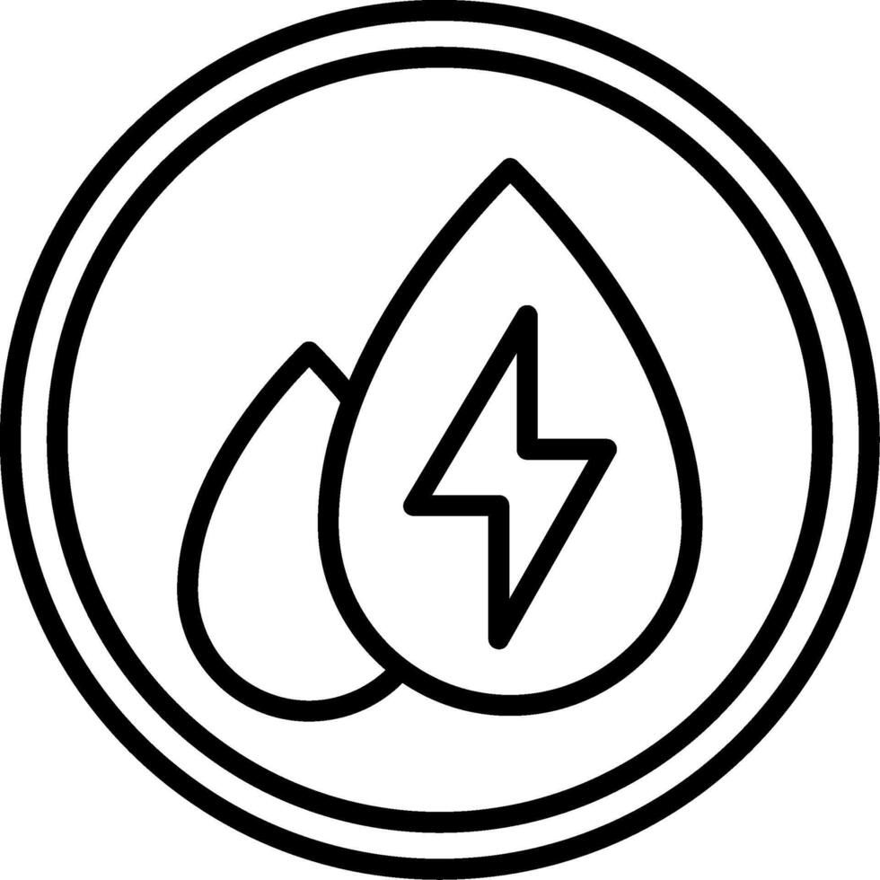 Water Line Icon vector