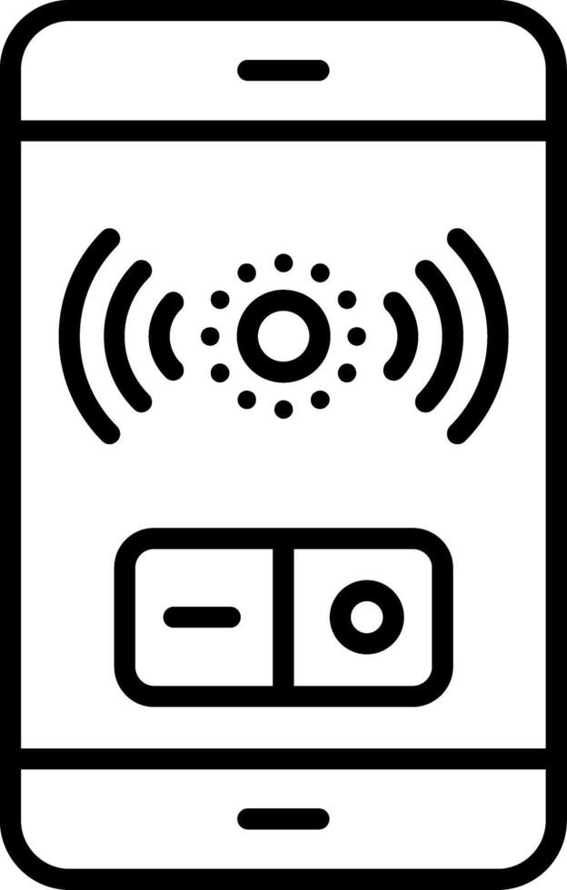 Ambient Sensor Line Icon vector