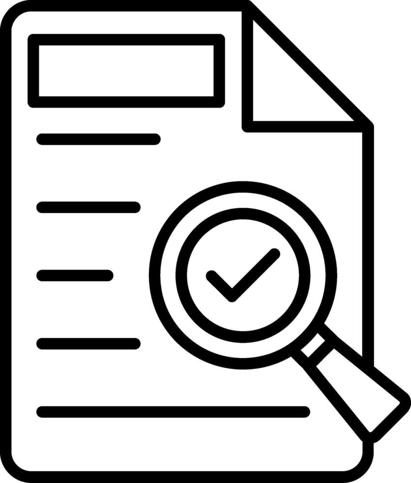 Proofing Line Icon vector