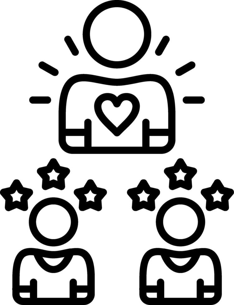 Satisfaction Line Icon vector