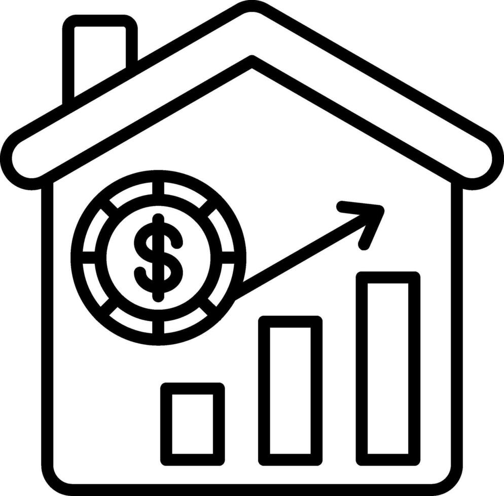 Real Estate Line Icon vector