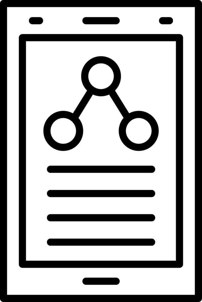 Share Line Icon vector