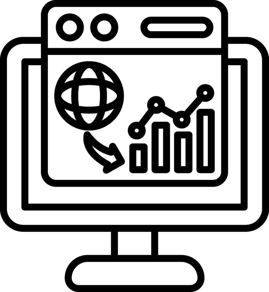 Webpage Line Icon vector