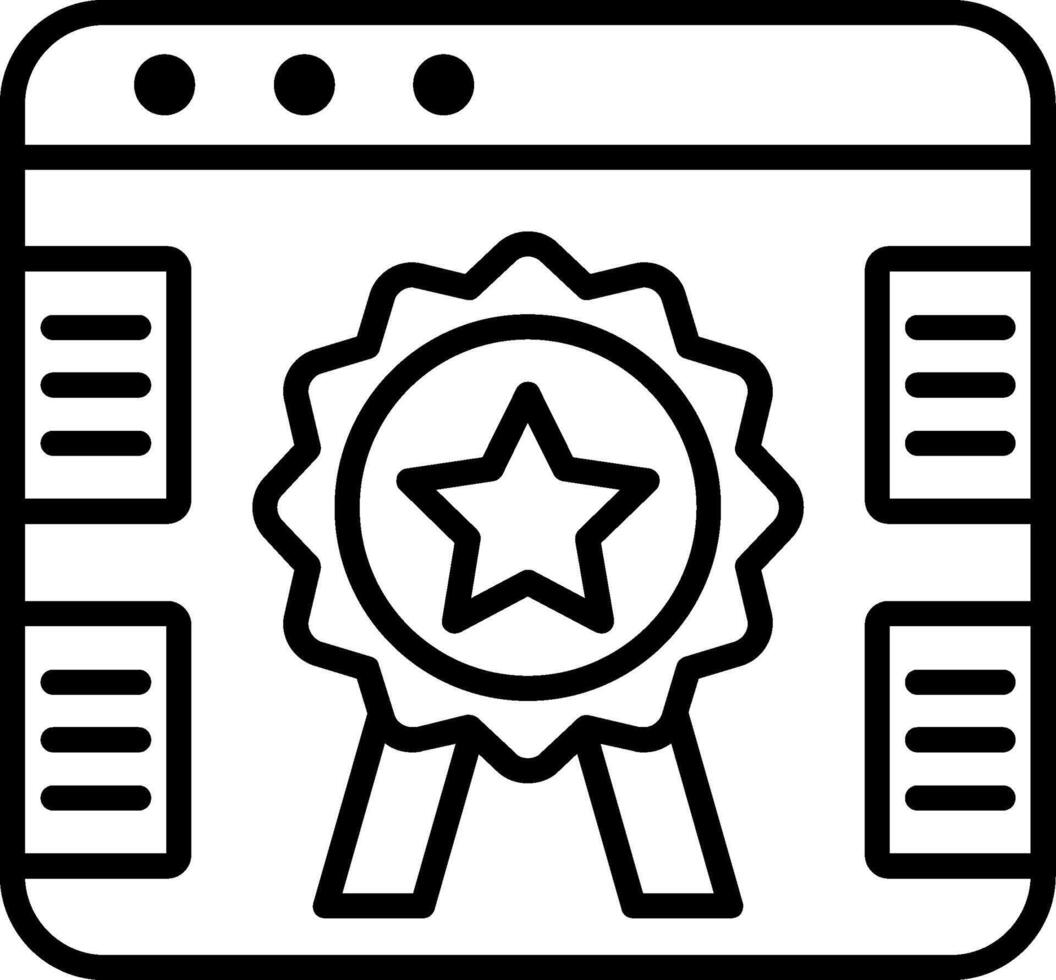 Exclusive Line Icon vector