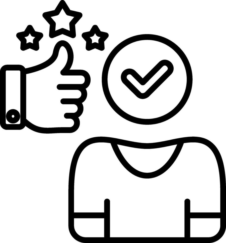 Behavior Line Icon vector