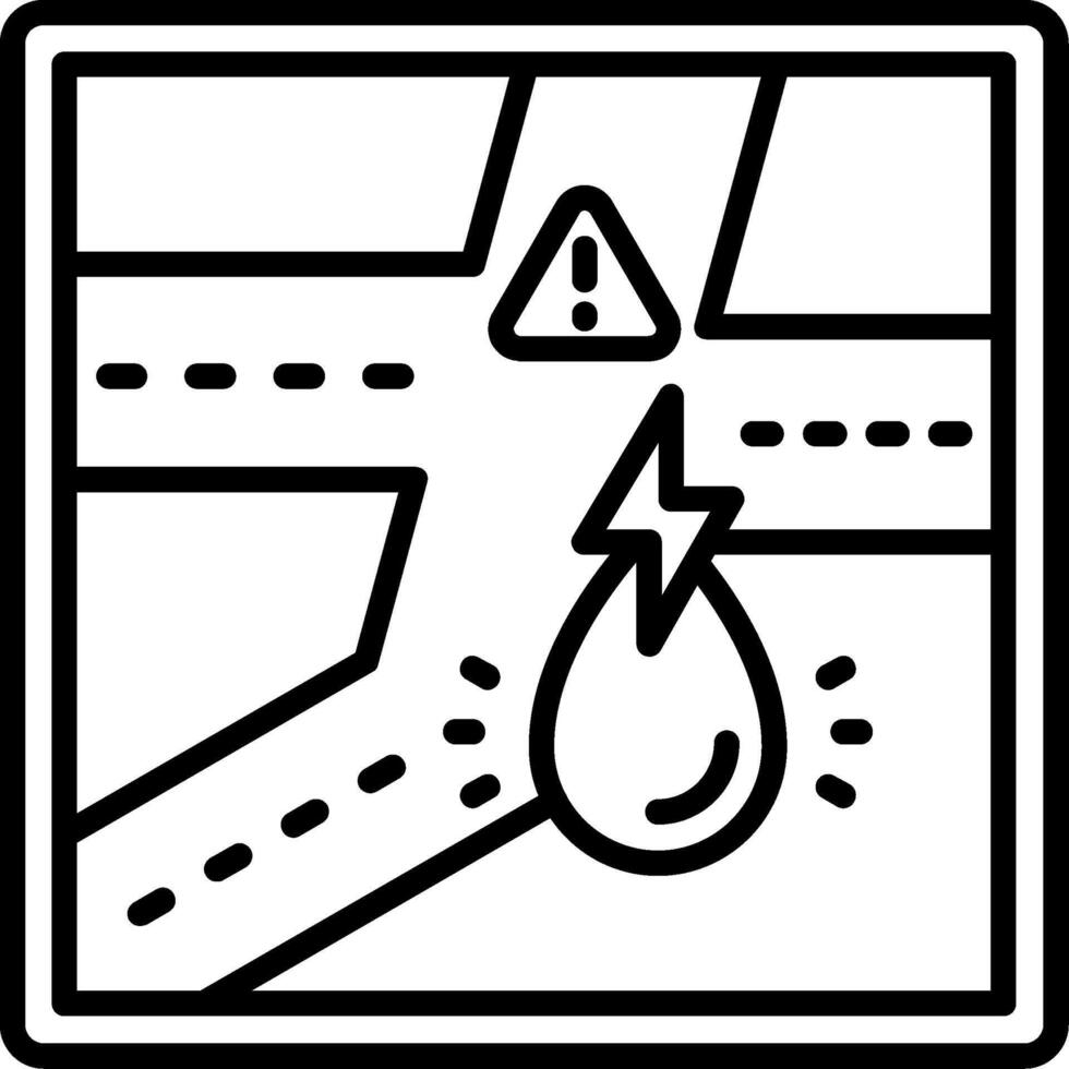 Risk Line Icon vector