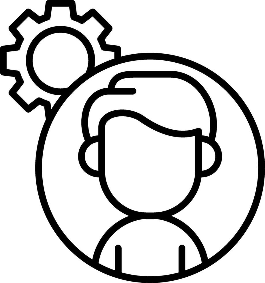 Avatar Line Icon vector