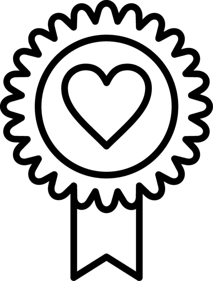 Favourite Line Icon vector