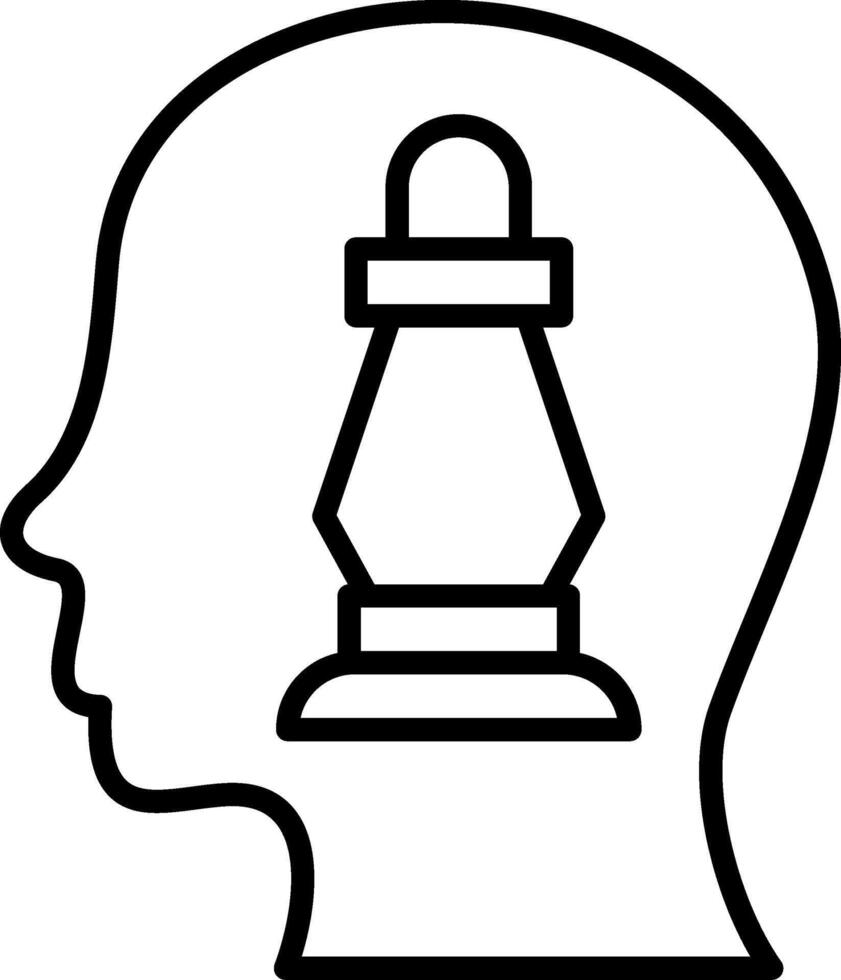 Analytical Thinking Line Icon vector