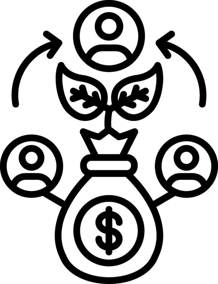 Investor Line Icon vector