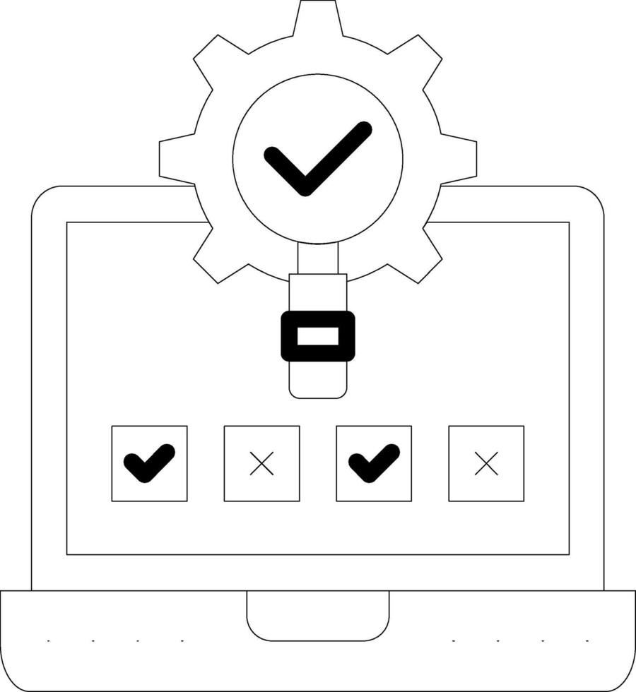 Correction Line Icon vector