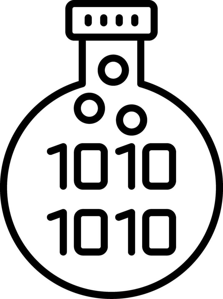 Data Science Line Icon vector