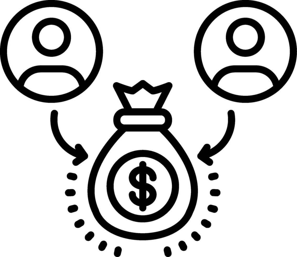 Demand Line Icon vector