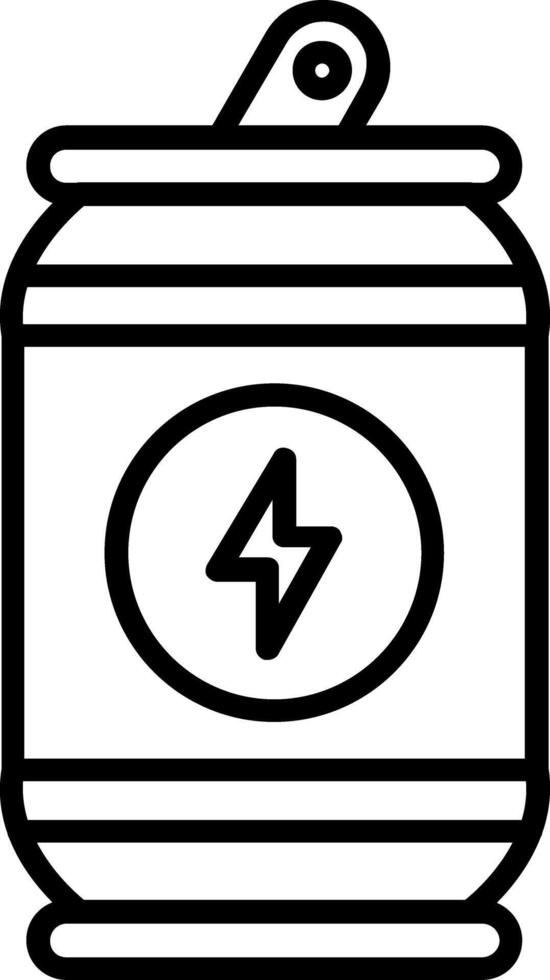 Energy Drink Line Icon vector