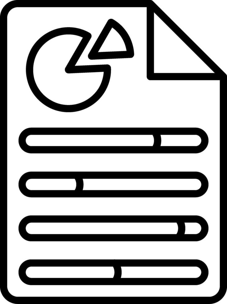 Analysis Line Icon vector