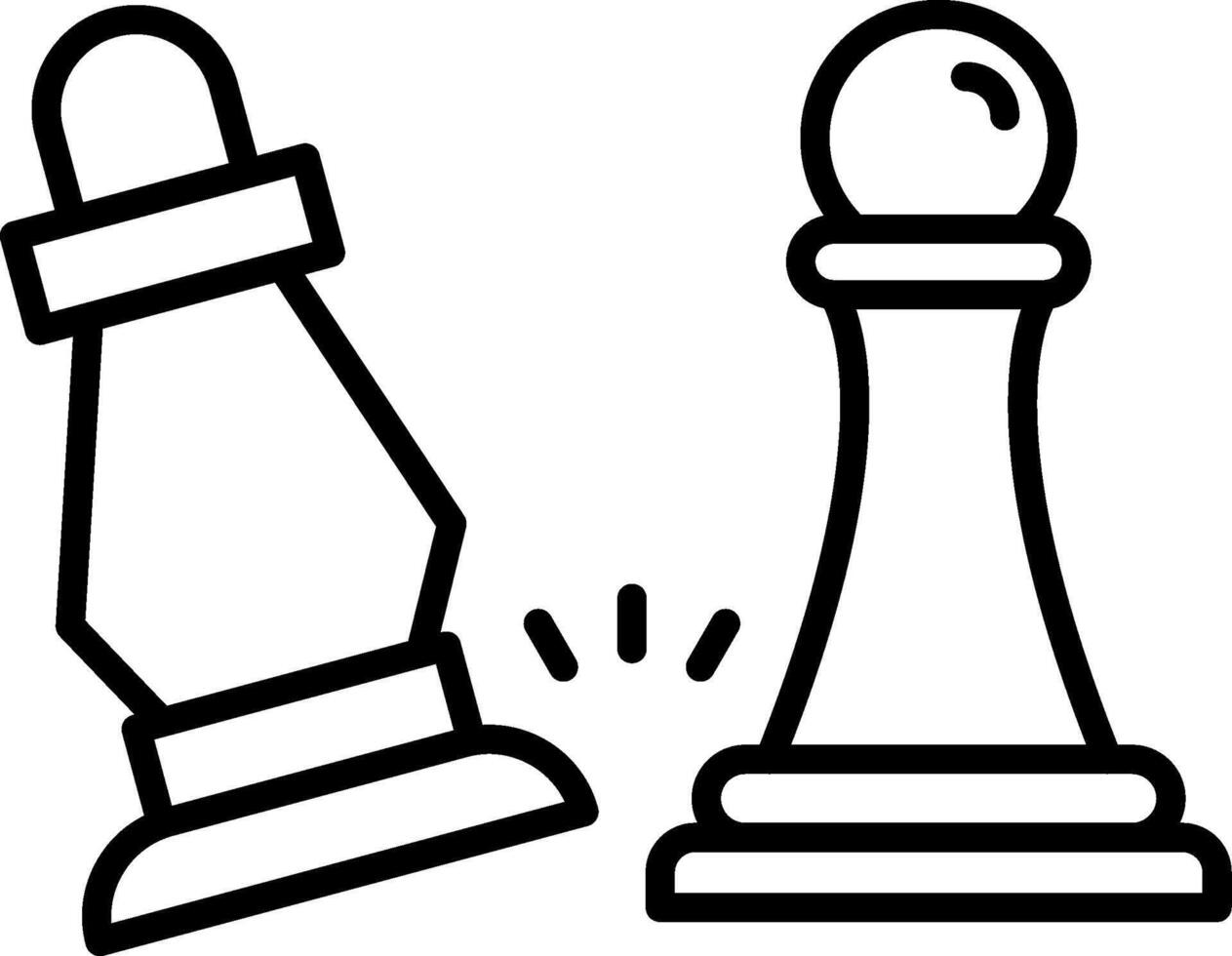 Attack Line Icon vector
