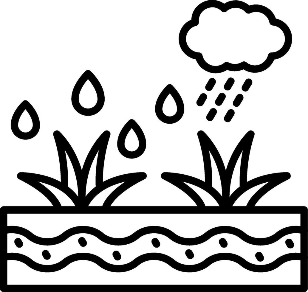 Water Line Icon vector