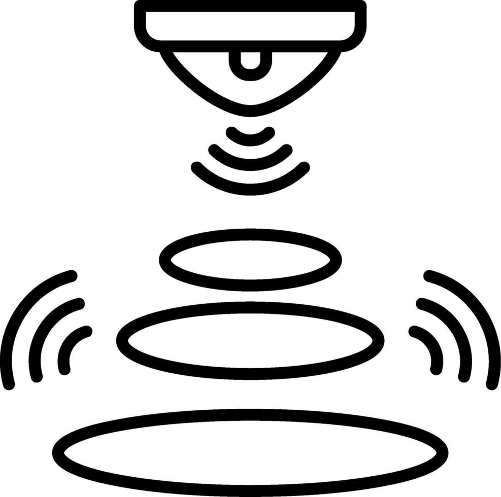 Infrared Line Icon vector