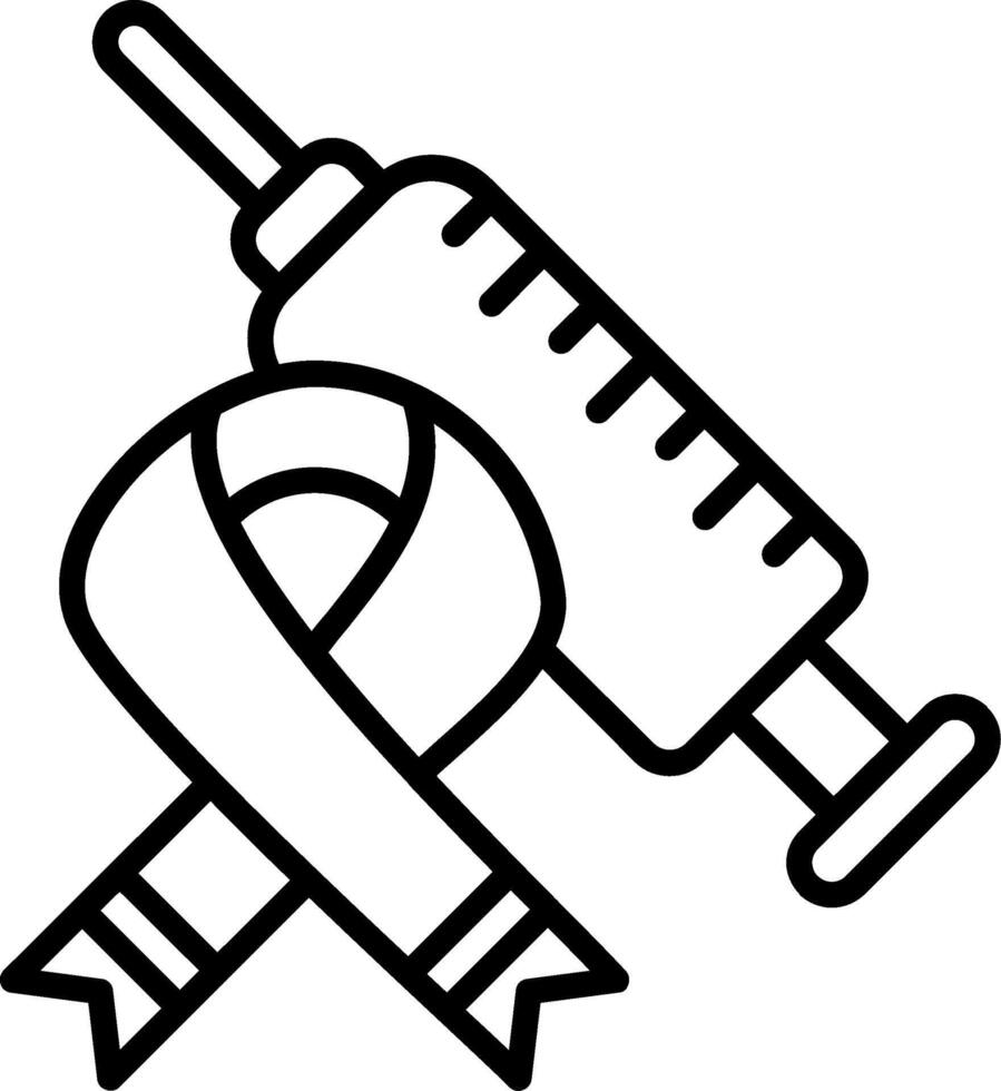 Injection Line Icon vector