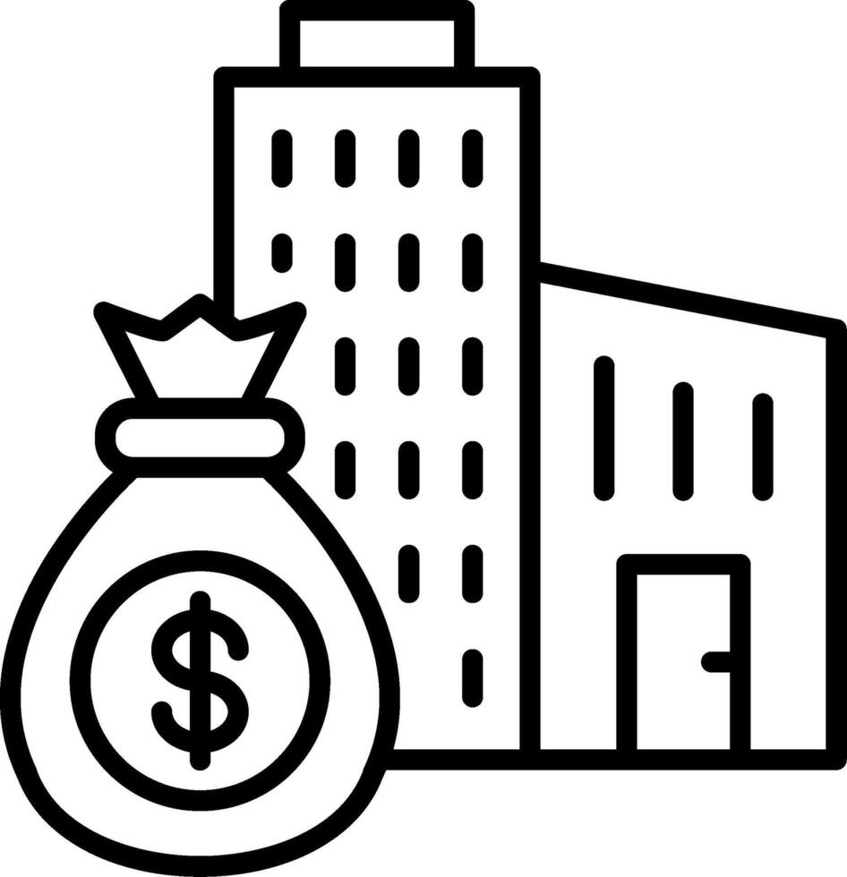Capital Line Icon vector