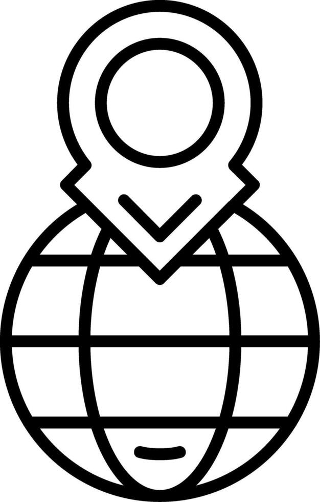 International Line Icon vector
