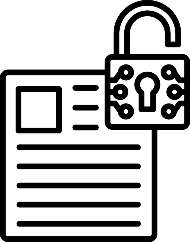 Database Line Icon vector