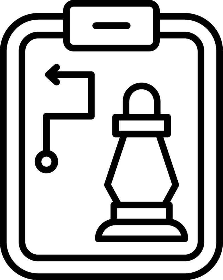 Strategy Line Icon vector