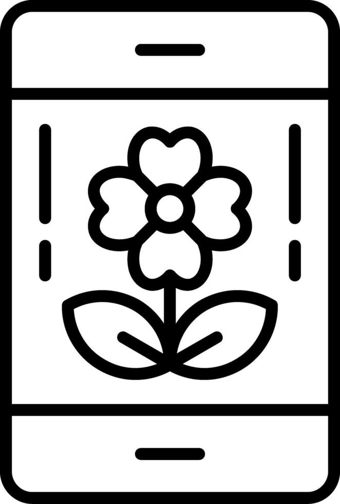 Mobile Line Icon vector