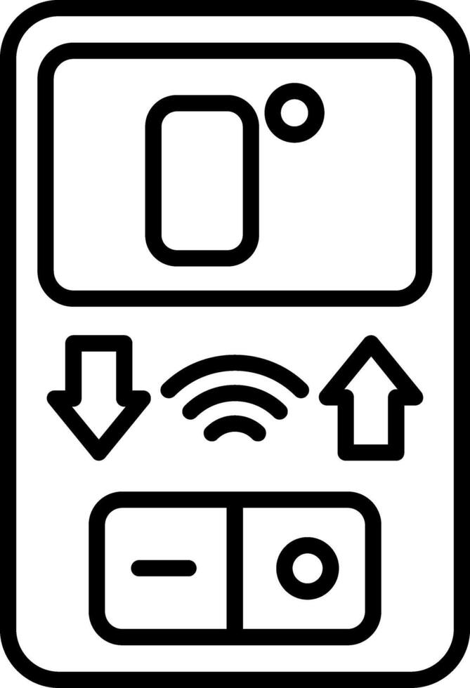 Thermostat Line Icon vector