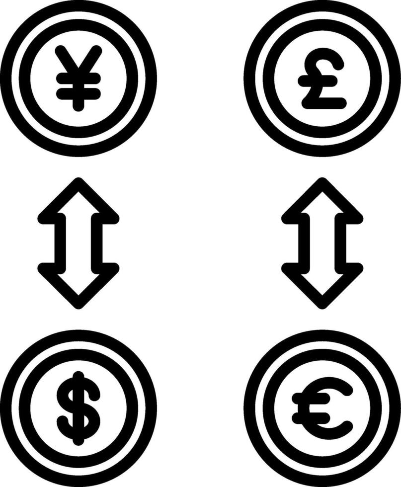 Displacement Line Icon vector