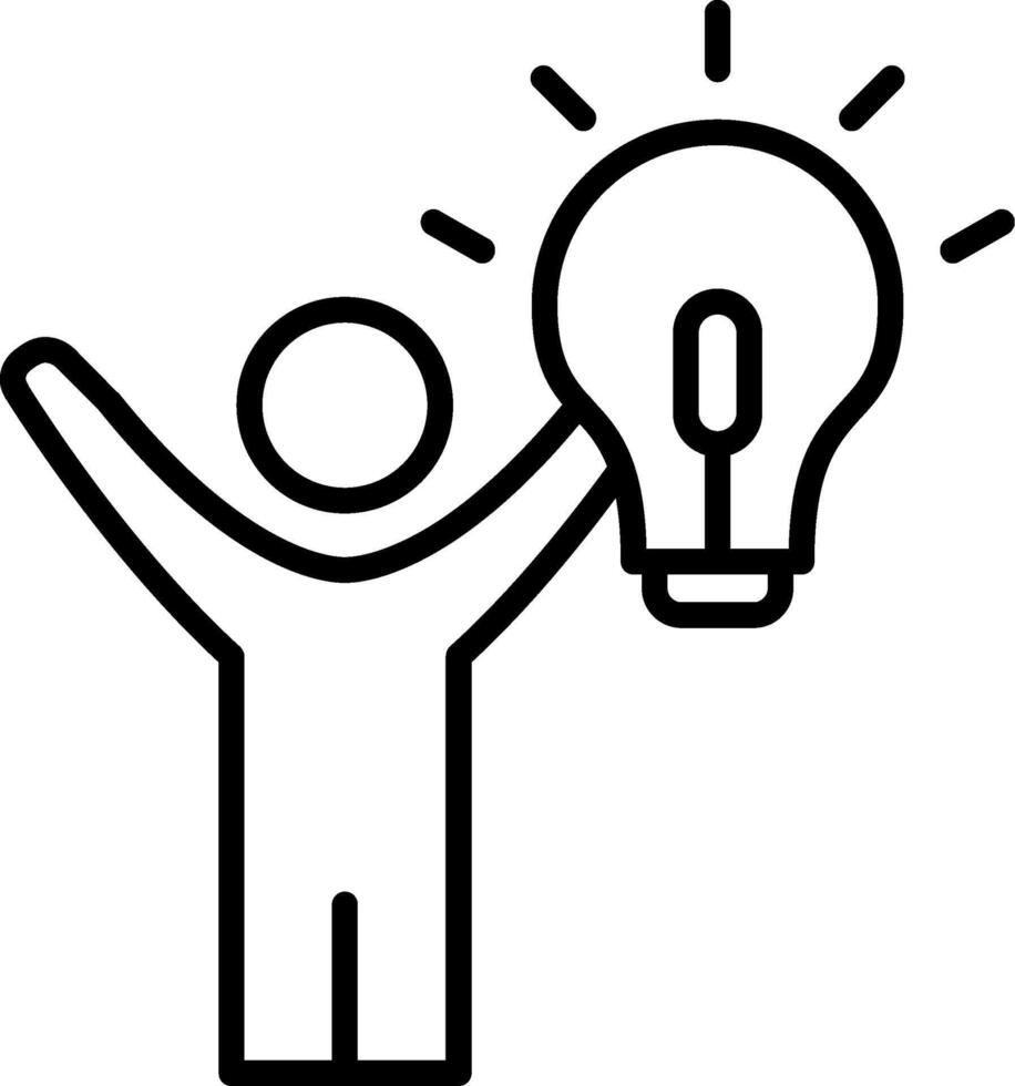 Successful Line Icon vector