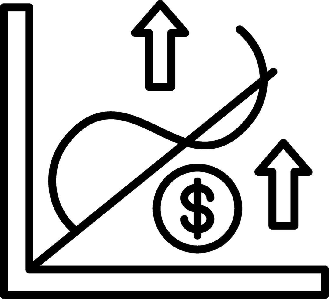 Statistics Line Icon vector