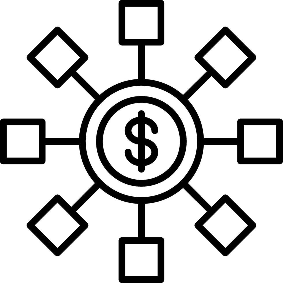 Distribution Line Icon vector
