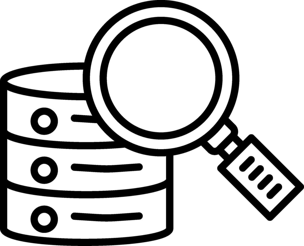 Server Line Icon vector